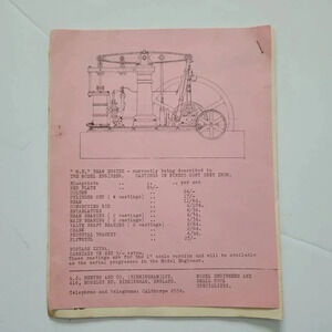 1959 A. J. Reeves Catalog Model Engineers & Small Tools Birmingham England